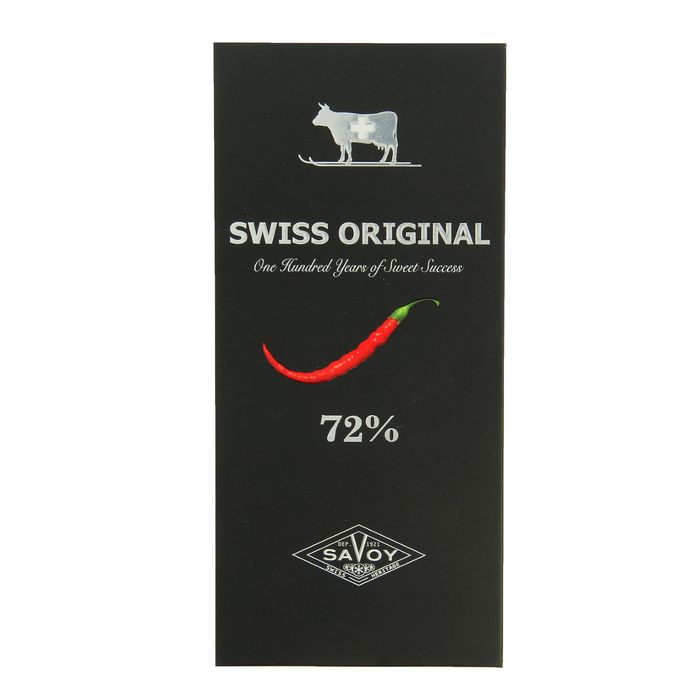 Шоколад "Swiss Original" горький с кайенским перцем 100 гр