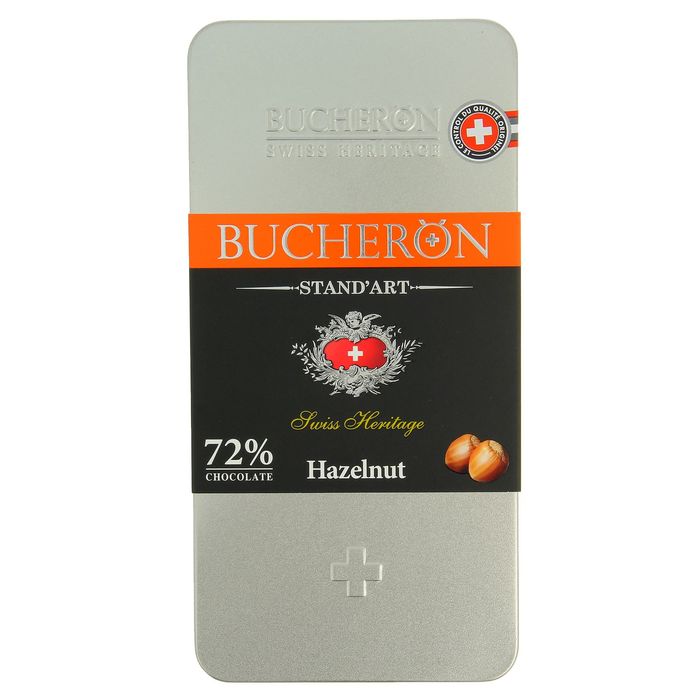 Шоколад "Bucheron" горький с фундуком в жести 100 гр