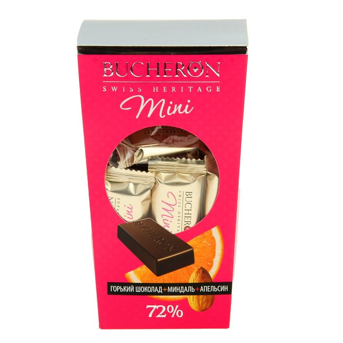 Шоколад "Bucheron Mini" горький с миндалем и апельсином 171 гр