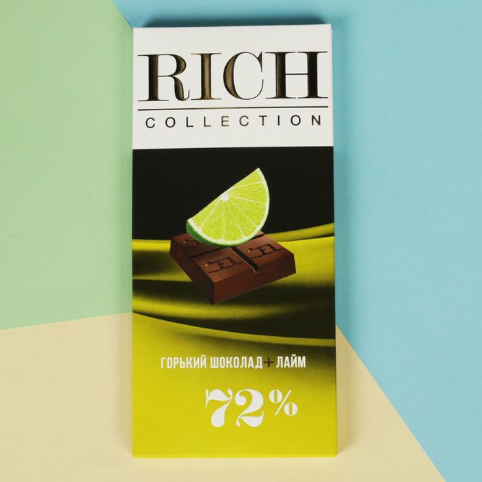 Шоколад "Rich" горький с лаймом 70 гр