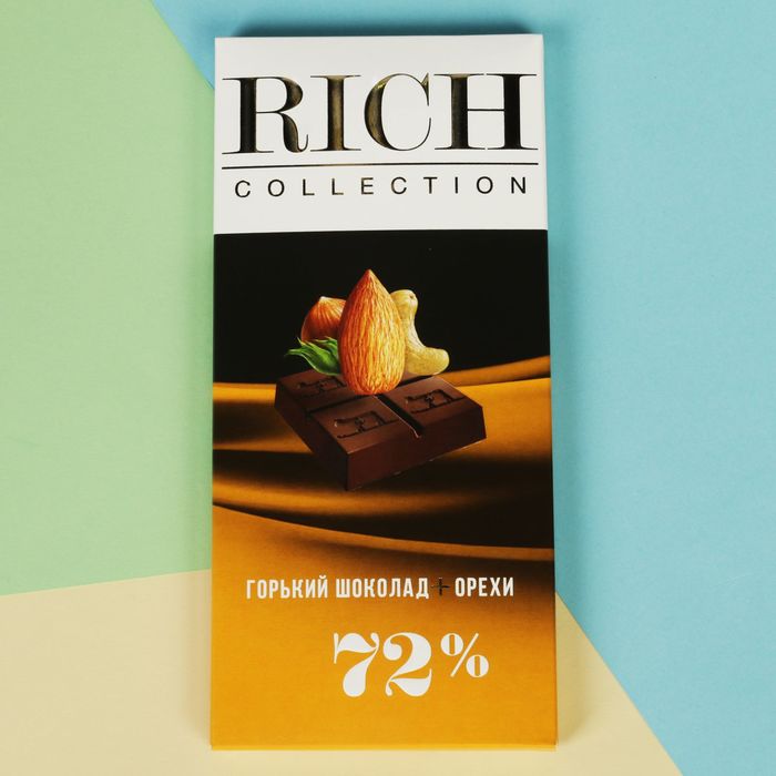 Шоколад "Rich" горький с орехами 70 гр