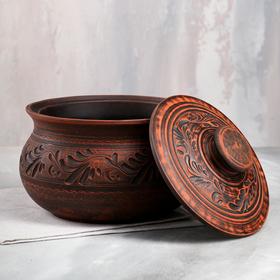 

Супница, красная глина, 3 л