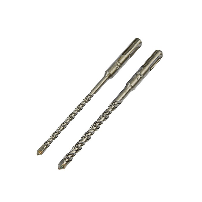 Набор буров по бетону TUNDRA, 2 шт, двойная спираль, SDS-Plus