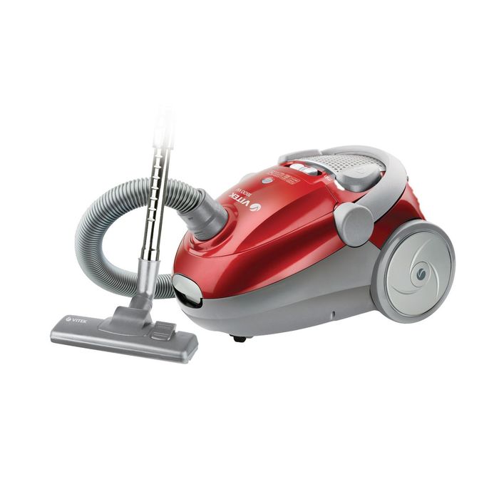 Пылесос Vitek VT-1809 BK, 1800 Вт, мощность всасывания 350 Вт, 3 л, красный