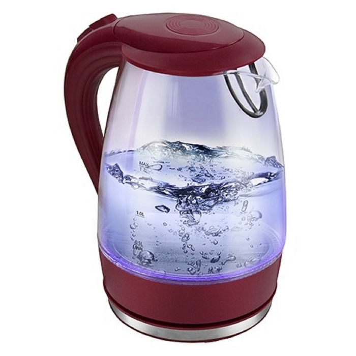 Чайник электрический Lumme LU-216, 2200 Вт, 1.8 л, красный гранат