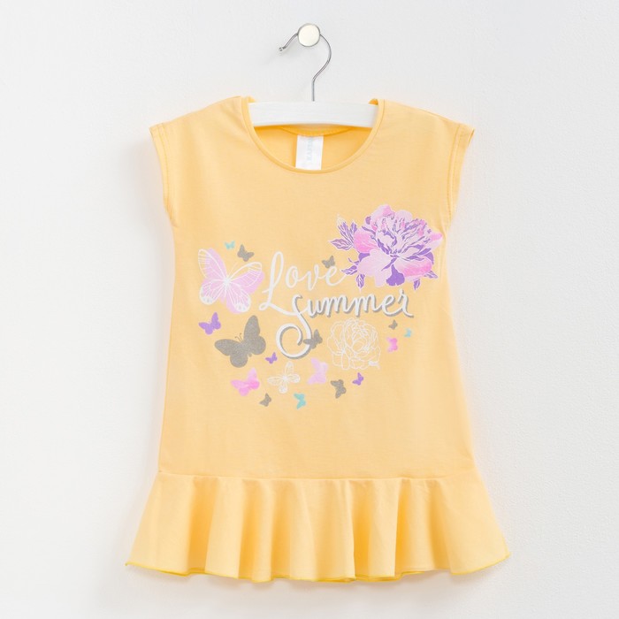 Туника KAFTAN "Summer", рост 110-116 (32), 5-6 лет, цвет жёлтый
