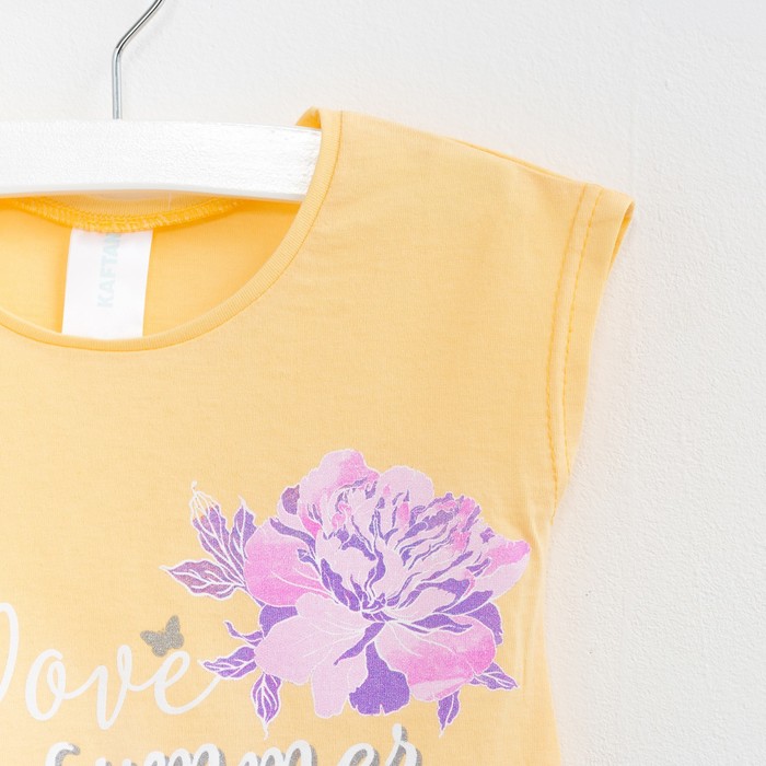 Туника KAFTAN "Summer", рост 110-116 (32), 5-6 лет, цвет жёлтый