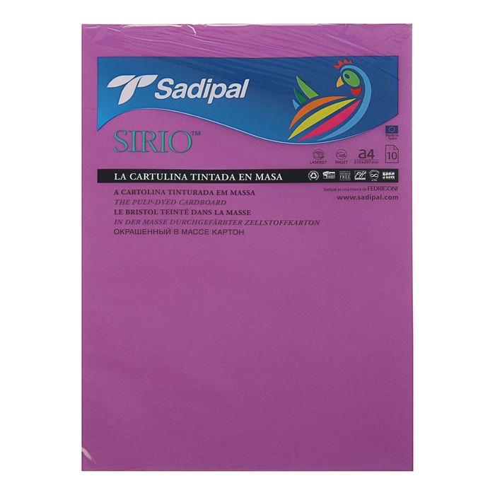 Картон цветной 210*297 мм Sadipal Sirio 170 г/м2 темно-фиолетовый 7396
