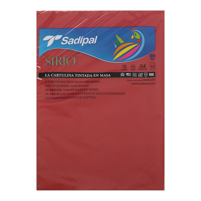 Картон цветной 210*297 мм Sadipal Sirio 170 г/м2 черешневый 7398
