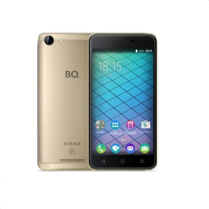 Смартфон BQ S-5059 Strike Power Gold Brushed, 2 sim, 8 Гб, 5,0&quot; IPS, 1280*720