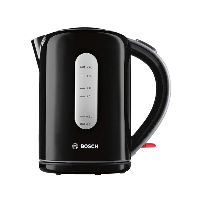 Чайник электрический Bosch TWK7603, пластик, 1.7 л, 2200 Вт, черный