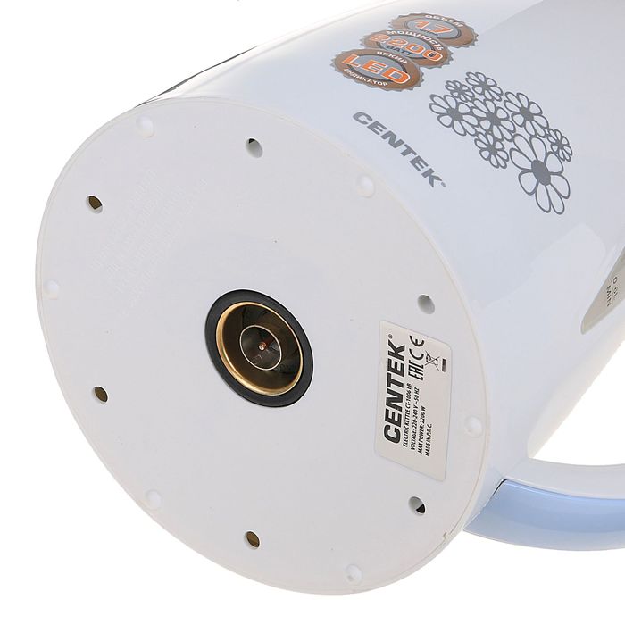 Чайник электрический Centek CT-1006 LB, 2200 Вт, 1.7 л, голубой