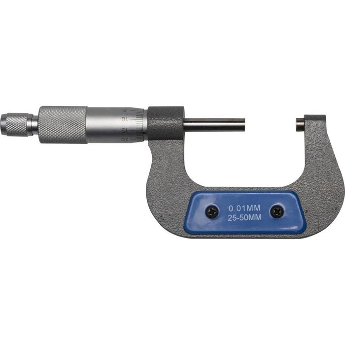 Микрометр ЗУБР "ЭКСПЕРТ" МК 50, гладкий механический, 25-50мм, шаг измерения 0,01мм