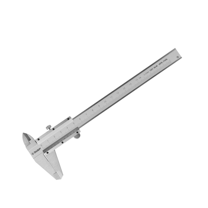 Штангенциркуль ЗУБР "ЭКСПЕРТ", ШЦ-I-150-0,05,нониусный, 150мм, шаг измерения 0,05мм