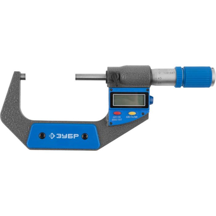 Микрометр ЗУБР "ЭКСПЕРТ" МКЦ 75, гладкий цифровой, 50-75мм, шаг измерения 0,001мм