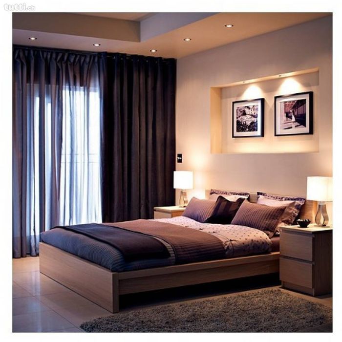 Комод с 2 ящиками, дубовый шпон, беленый МАЛЬМ