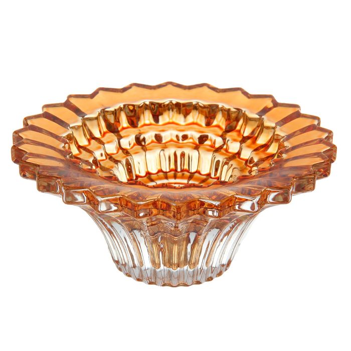 Подсвечник "Солнечные лучи", карамель, под разные свечи