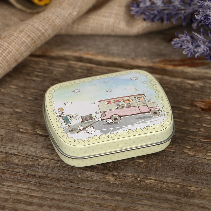 Шкатулка металл "Детские забавы" МИКС 1,5х6х5 см