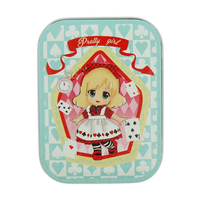 Шкатулка металл "Алиса в стране чудес" 6х11х8 см