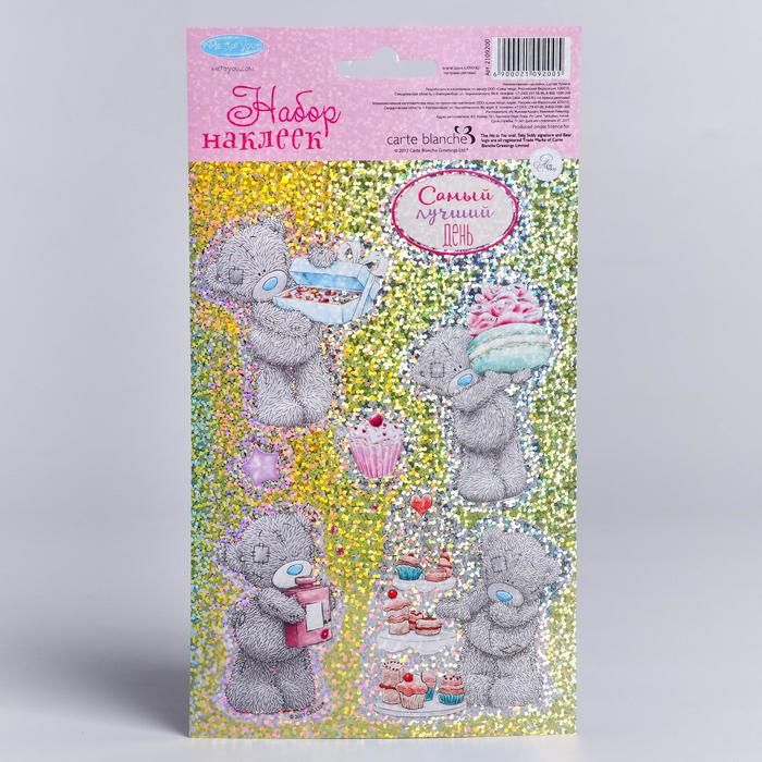 Наклейки детские голография "Время сладостей", 11 х 20 см, Me To You