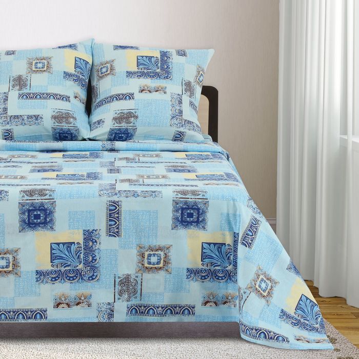 Постельное бельё 1,5сп Galtex Арабески гол 147*215см,150*215см,70*70см 2шт бязь хл.100% 100г/м