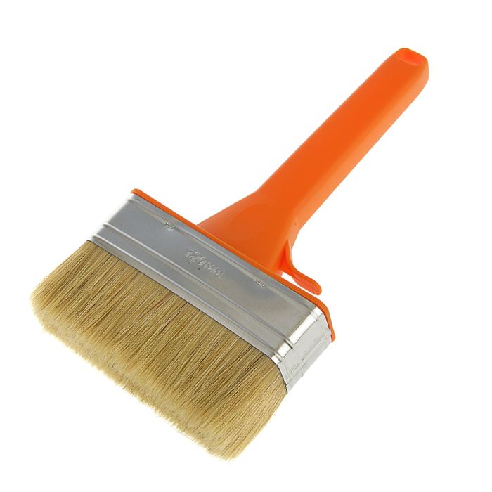 Кисть-макловица "АКОР", 120х35 мм, ручка пластик, натуральная щетина, для фасада