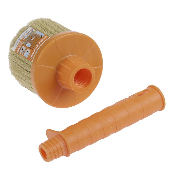 Кисть маховая "АКОР", 80 мм, ручка пластик, натуральная щетина, для фасада