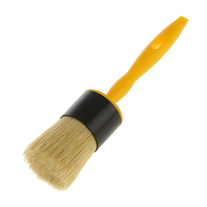 Кисть круглая "АКОР" Эксперт, 50 мм, ручка пластик, натуральная щетина