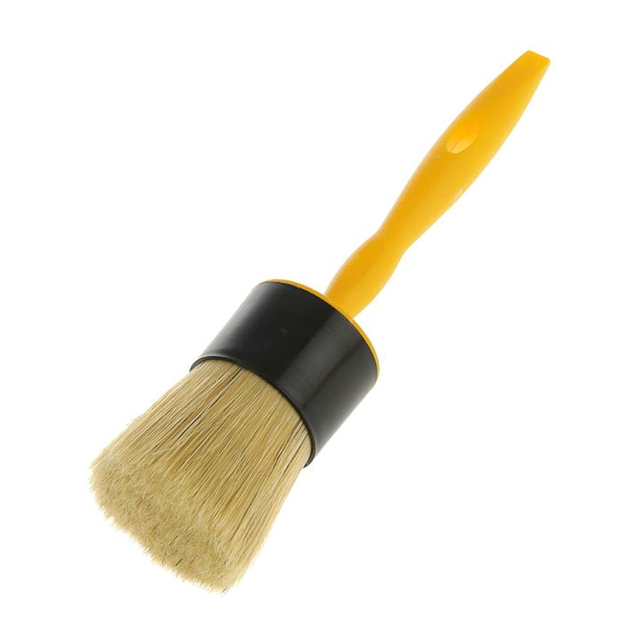 Кисть круглая "АКОР" Эксперт, 55 мм, ручка пластик, натуральная щетина