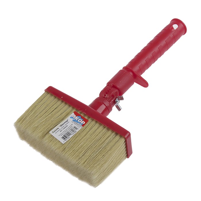 Кисть-макловица "АКОР" Мастер, 50х140 мм, ручка пластик, натуральная щетина, с изгибателем