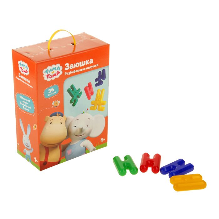 Развивающий конструктор для малышей "Заюшка", 36 деталей