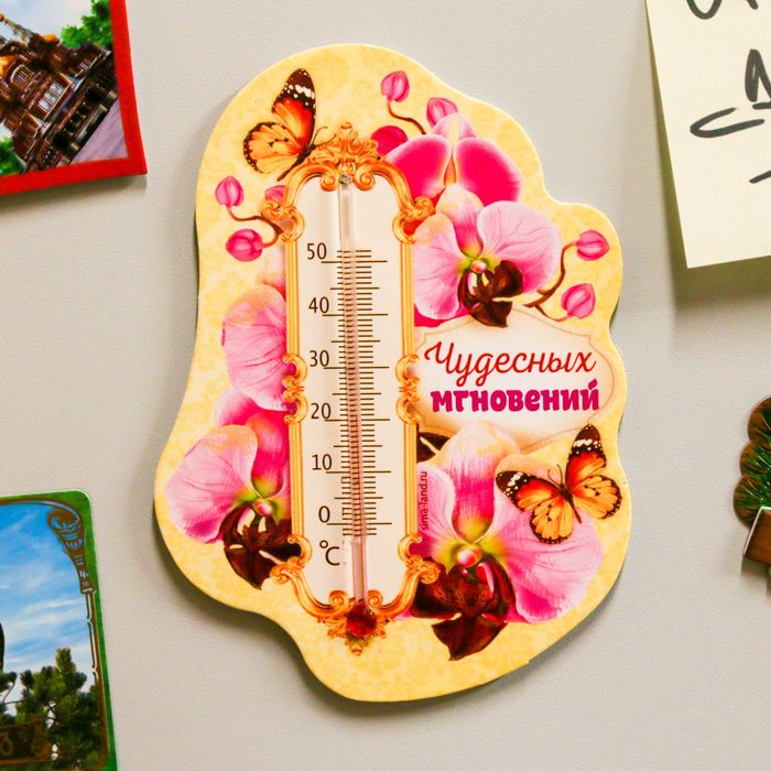 Термометр интерьерный на магните "Чудесных мгновений"