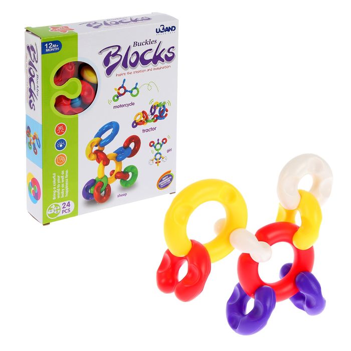 Конструктор «Бублики», 24 детали