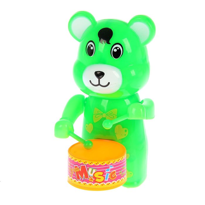 Заводная игрушка "Мишка", цвета МИКС