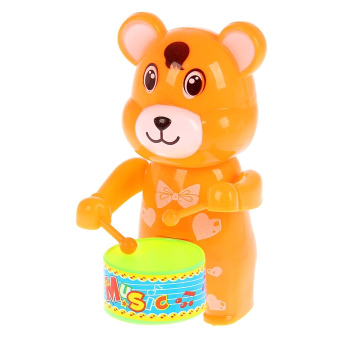 Заводная игрушка "Мишка", цвета МИКС