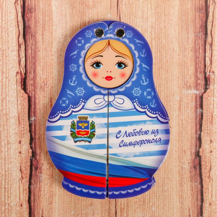 Магнит раздвижной в форме матрёшки «Симферополь»