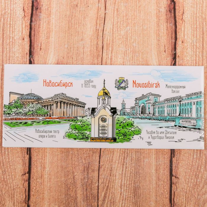 Магнит закатной «Новосибирск»
