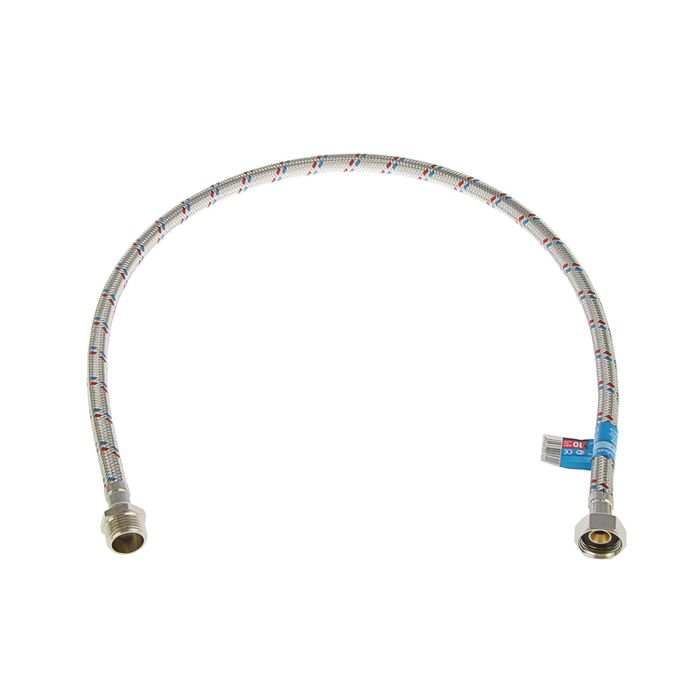 Подводка гибкая ELKA, гайка-штуцер, 80 см, гайка латунь