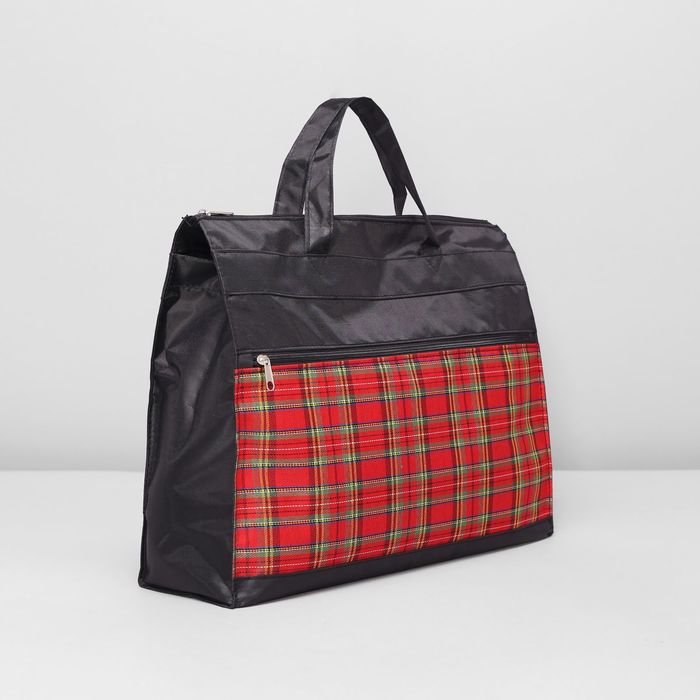 Сумка дорожная на молнии, 1 отдел, наружный карман, цвет чёрный