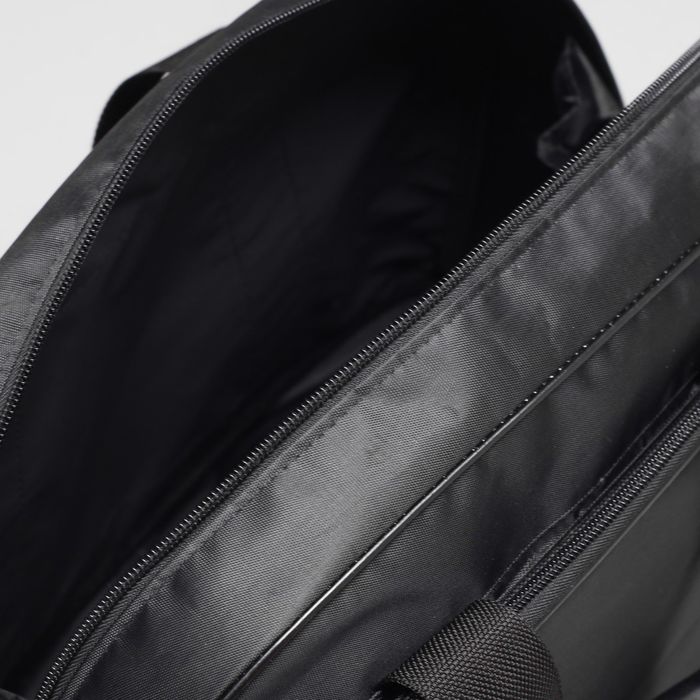 Сумка дорожная, с расширением, 1 отдел на молнии, цвет чёрный