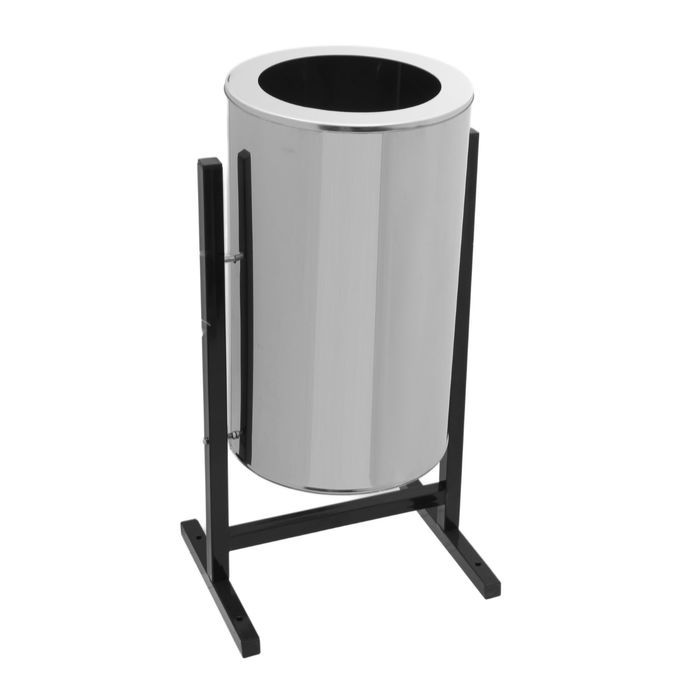 Урна 36 л "Стритлайн", цвет хром