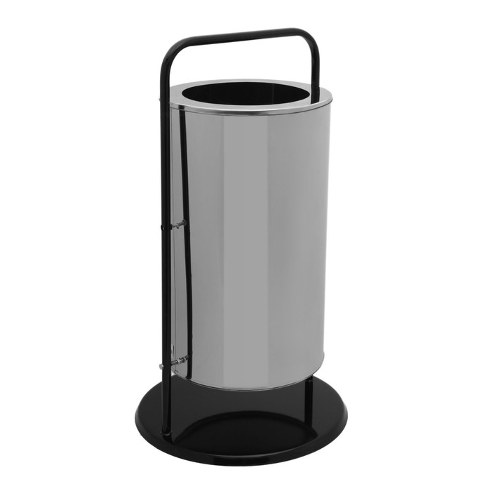 Урна 36 л &quot;Стритлайн&quot;, цвет хром