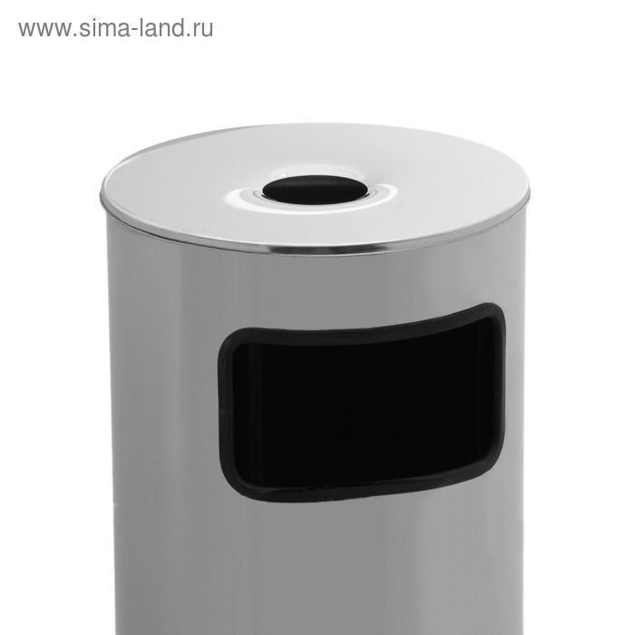

Корзина для бумаг с пепельницей 50 л, нержавеющая сталь