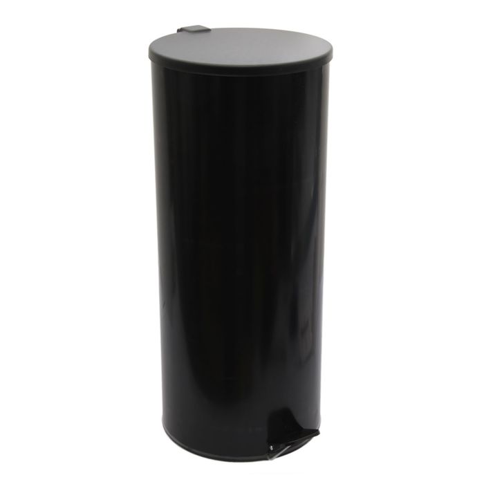 Урна с педалью 50 л, цвет черный