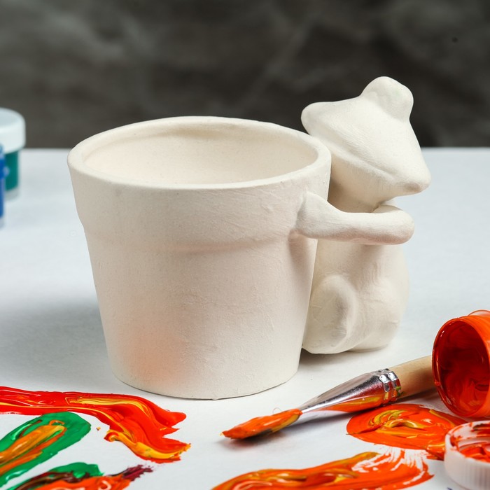 Горшок для цветов "Лягушка" 11 см, заготовка