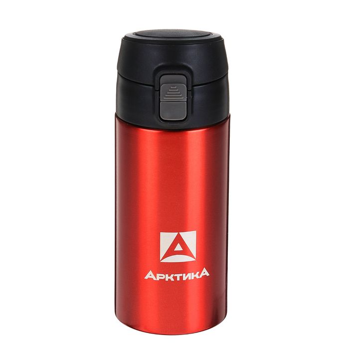 Термос питьевой "Арктика", бытовой, вакуумный, 0,35 л, цвет красный