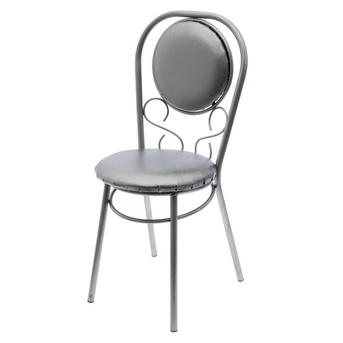 Стул "Ампир" серый металл на искре