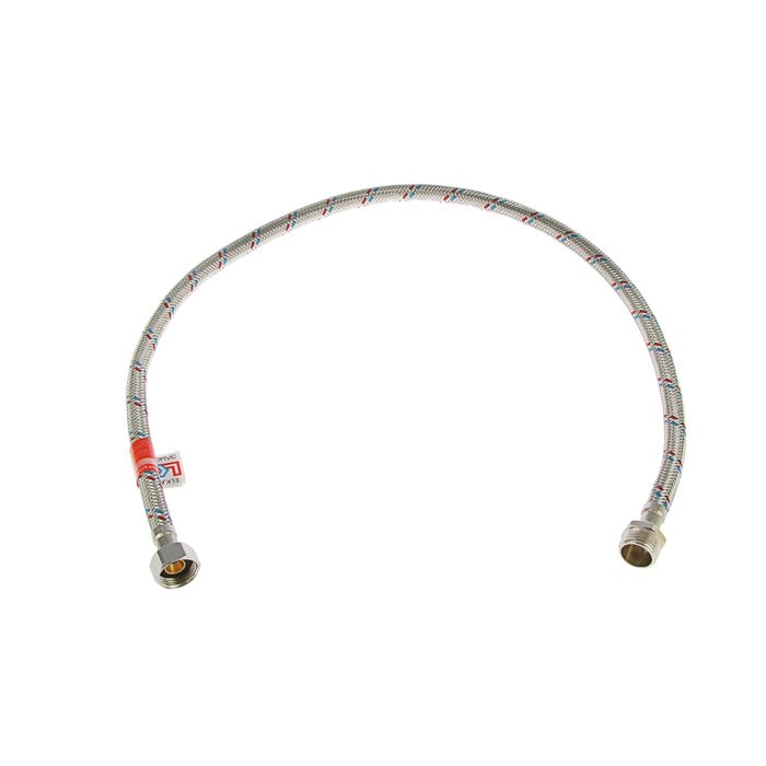 Подводка гибкая ELKA, гайка-штуцер, 80 см, гайка сталь