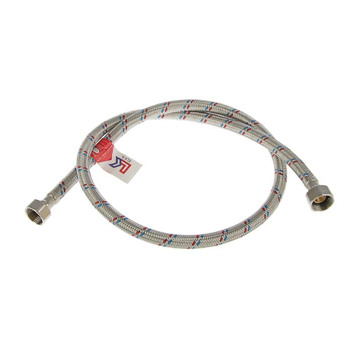 Подводка гибкая ELKA, гайка-гайка, 100 см, гайка сталь