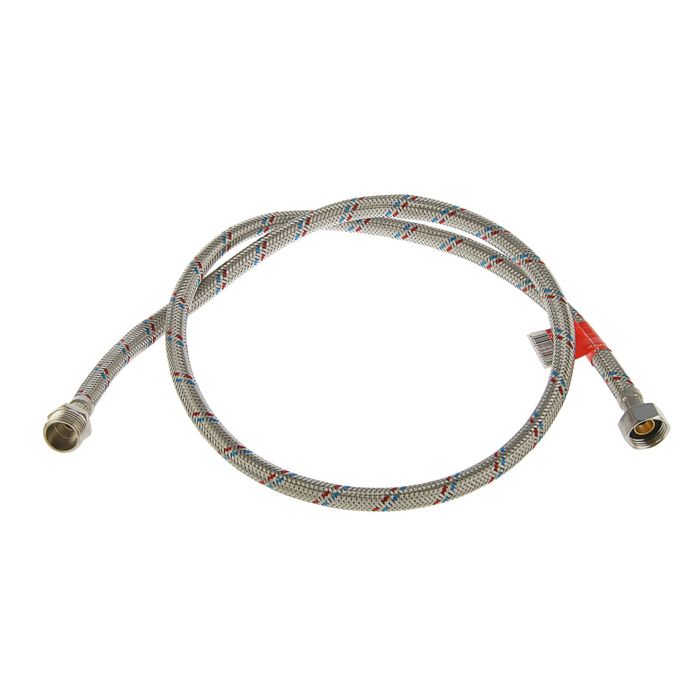 Подводка гибкая ELKA, гайка-штуцер, 120 см, гайка сталь